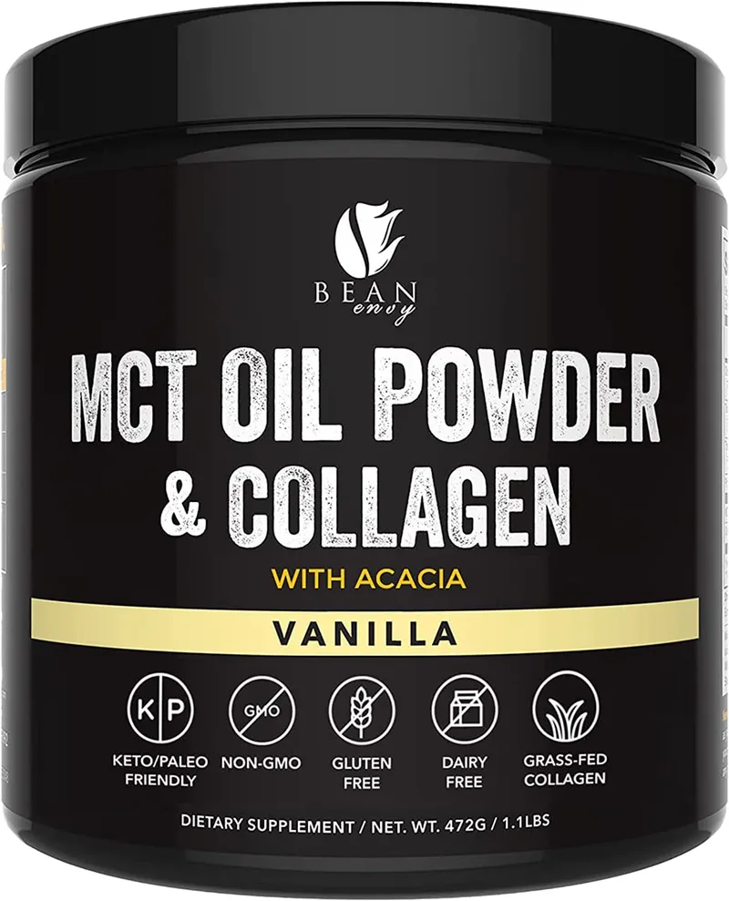 Bean Envy MCT Oil Powder with Collagen and Acacia - Gluten & Dairy-Free - Keto Creamer for Coffee, Ice Cream, Shakes and Smoothies - Vanilla — image 1