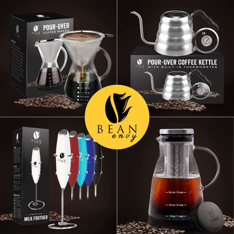 Bean Envy Cold Brew Coffee Maker - 32 oz Glass Cold Brew Pitcher — image 9